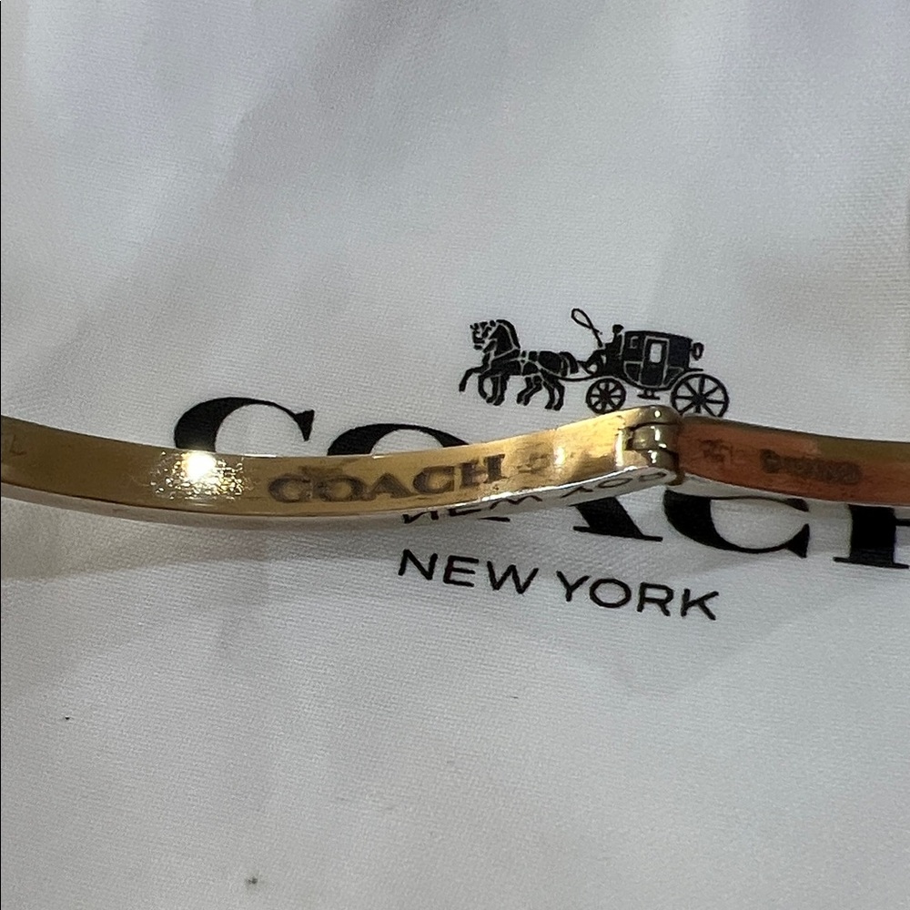 Coach Gold-Tone Bracelet with Charm - Picture 3 of 6